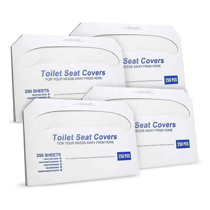 

1000 Pieces Disposable Toilet Seat, Half-Folded Paper Potty Cover, Suitable for Standard Dispenser, Washable, Suitable for Publi