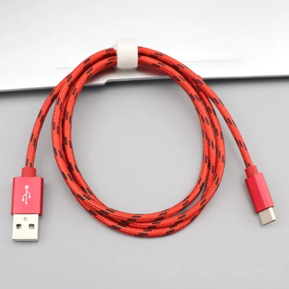 1 м нейлоновый Плетеный Кабель USB 3,0 type-C для быстрой зарядки и передачи данных для Android, кабель для зарядки мобильных телефонов, кабель для передачи данных, микро зарядное устройство