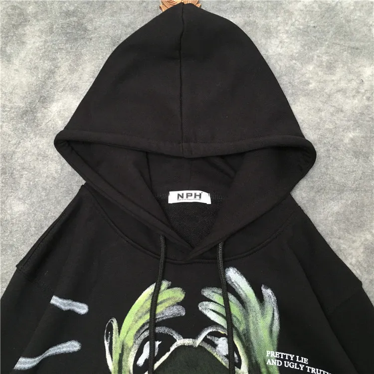 Новинка 19ss, мужские роскошные толстовки с капюшоном и надписью Don't kill my vibes, толстовки с капюшоном, бархатные, хлопковые, плотные, флисовые, уличные, в стиле хип-хоп,# N65