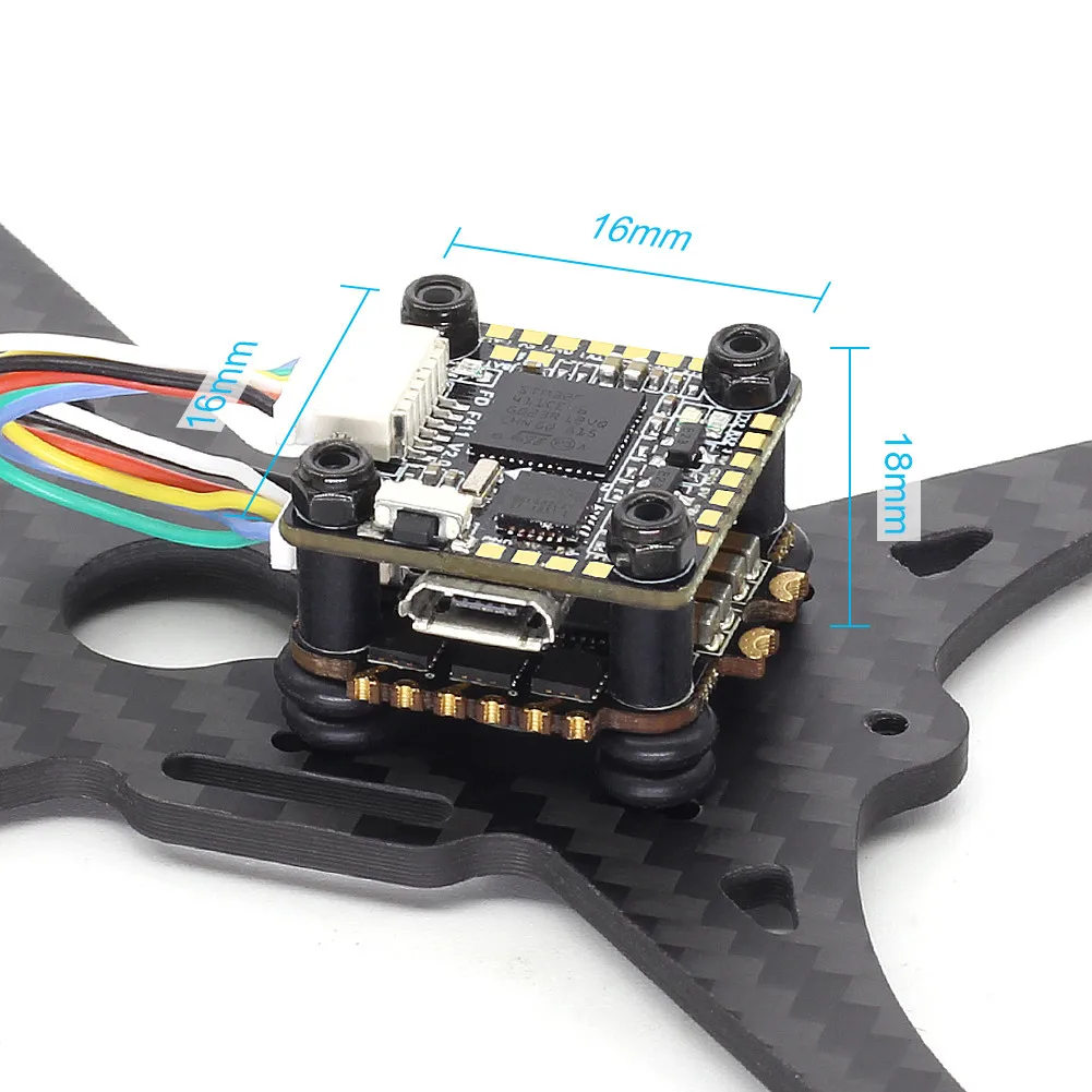 HGLRC FD413 стек 16x16 2-4S F411 Контроллер полета 13A BLS 4в1 ESC для FPV гоночного дрона