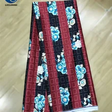 LIULANZHI африканская атласная ткань последние принты Атласная Ткань 5 ярдов полиэстер сатин нигерийская ткань для женщин ML8X104-ML8X111