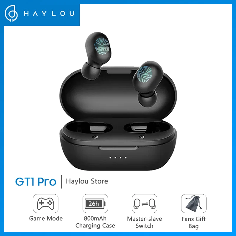 Haylou GT1 Pro большая батарея TWS Bluetooth наушники с сенсорным управлением беспроводные HD