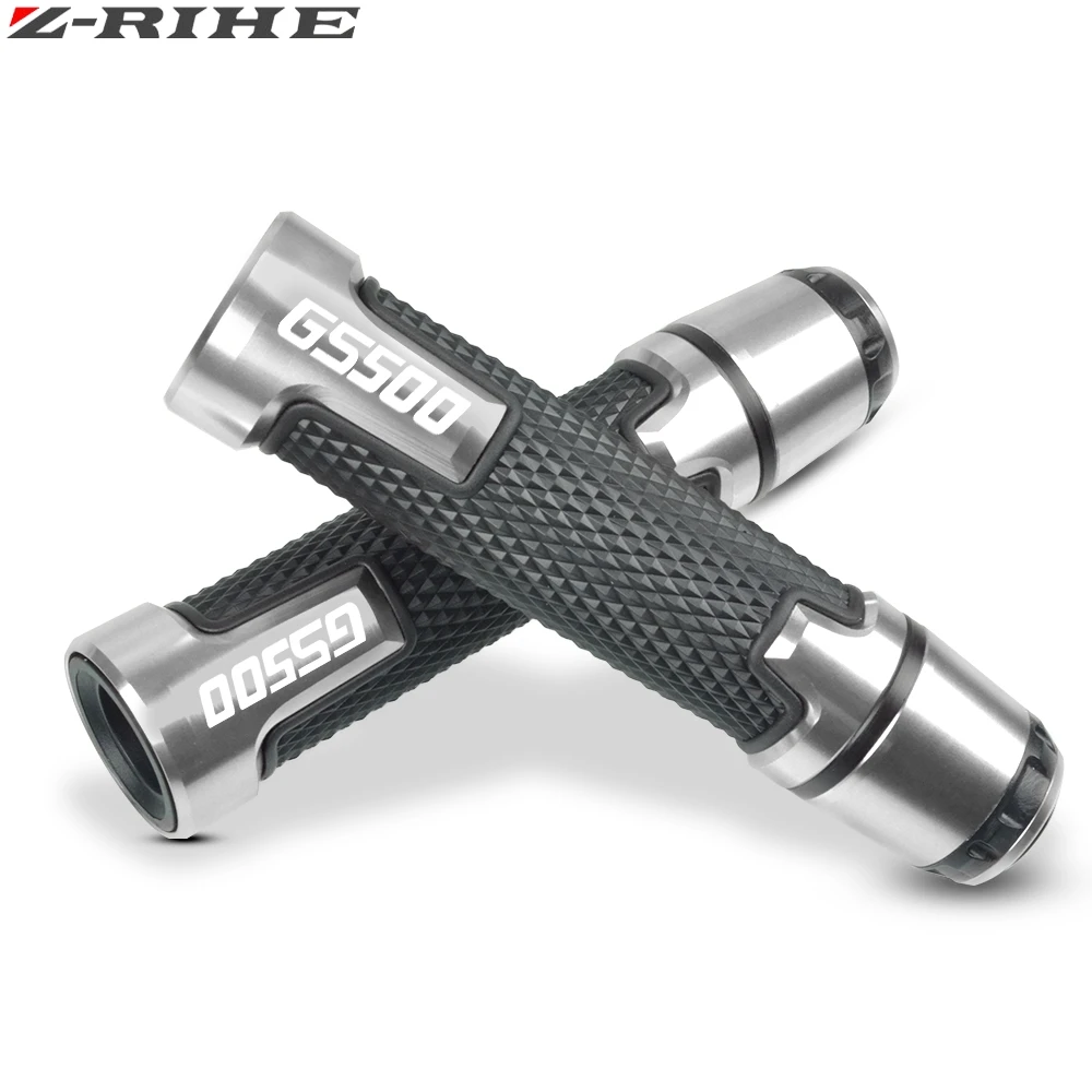 Руль мотоцикла ручка, рукоятка мотоцикл ручки для SUZUKI GS500 GS 500 1989-2008 1996 1997 1998 1999 2000 2001 2002 2003 - Цвет: Sliver