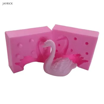 

3D Swan Shape Epoxy Mould DIY Chocolate Fondant Cake Making Decoration Molds Baking Tools Silicone Mold