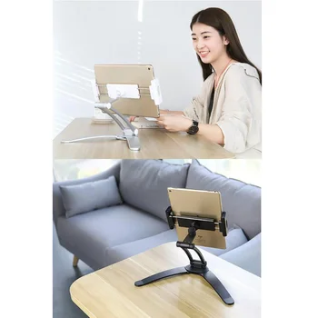 

Universal 5-11.5 inch Tablet Mount Stand Smartphone Kitchen Wall Desk Metal Bracket Holders