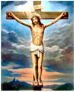 

Religion Embroidery Mosaic Craft Jesus Christ Icon Diamond Painting Kit Picture Wall Paper Rhinestones Drawing Christmas Gift