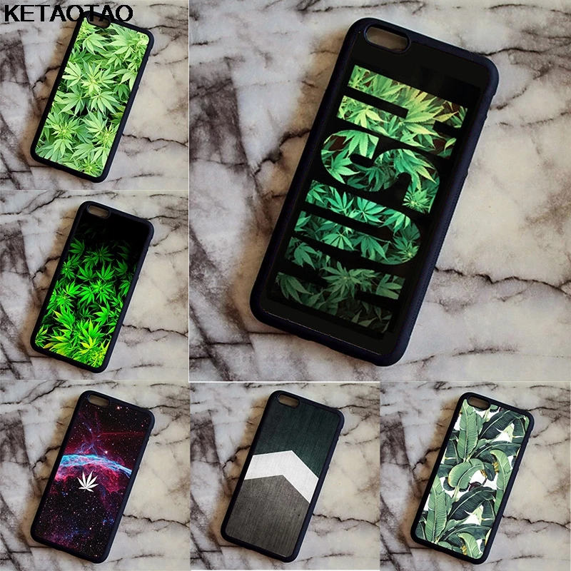 KETAOTAO Weeds leaves Green leaf for Samsung galaxy S4 S5 S6 S7 S8 S9 S10 edge Note Case Soft TPU Rubber Silicone |