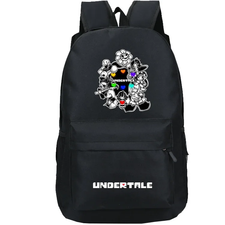 photo colour Аниме Undertale рюкзак для девочек мальчиков Книга сумка Sans для женщин mochila мужская дорожная сумка Undertale детей подростков школьные рюкзаки - Цвет: photo colour