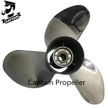 

Captain Propeller 13 7/8x21 Fit Tohatsu Outboard Engines 70HP 75HP 90HP 115HP 120HP 140HP Stainless Steel 15 Tooth Spline LH