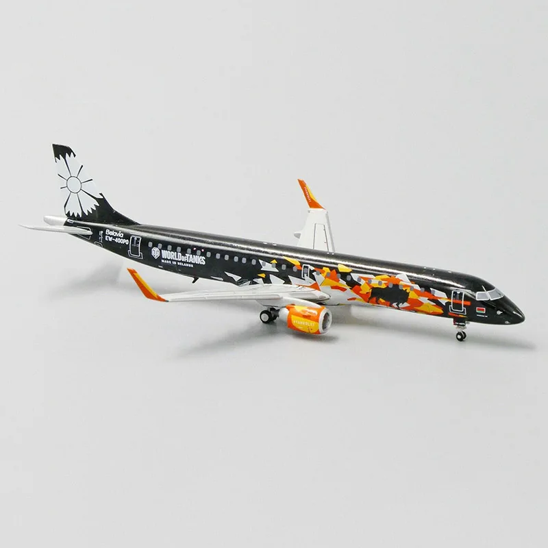 9 см Boeing ERJ190-200LR 1:400 EW-400PO Belarus Airline 1/400 Масштаб Модель самолета игрушка самолет Литой Сплав самолет подарки