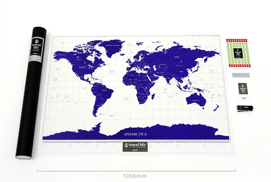 

Star Travel Record Map Fluorescent Luminous a Map of the World Creative Gift