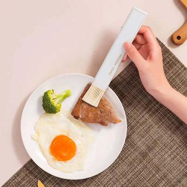 Barbeque Kefe Spatula Fűszerezés Főzés Hőálló Olajkonyha Bár Sütemény Sütőszerszámok Edény Konyha Szerszám S