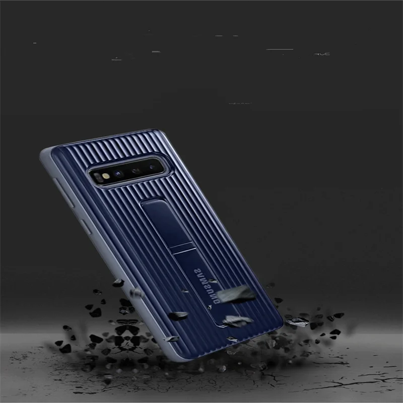 Чехол-подставка для samsung Galaxy S10 S10plus ударопрочный Прочный защитный чехол с логотипом