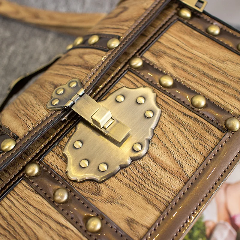 Новая Ретро сумка на плечо с деревянным замком, сумка на плечо, сумка-мессенджер в европейском и американском стиле, модная хипстерская сумка