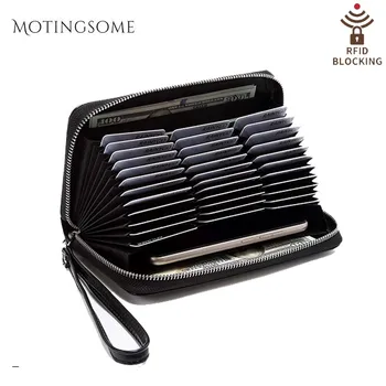 

Organ Wallets and Purse Oli Wax Leather RFID Blocking Long Style Card Holder Phone Clutch Money Bag Phone Bag Luxury Design 2020