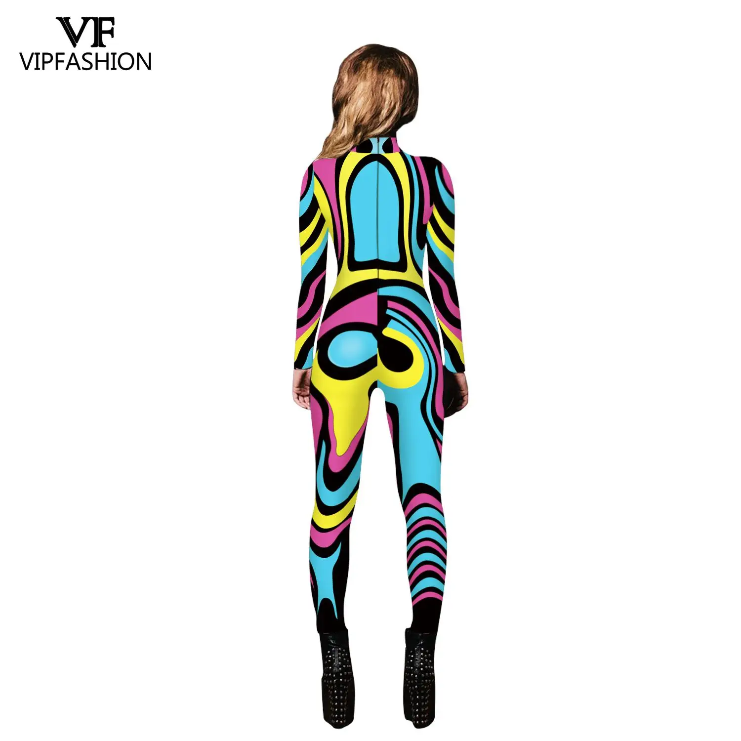 Women Zentai Suit Movie Cosplay Skeleton Printed Bodysuit Fancy Jumpsuit Halloween Party Costume