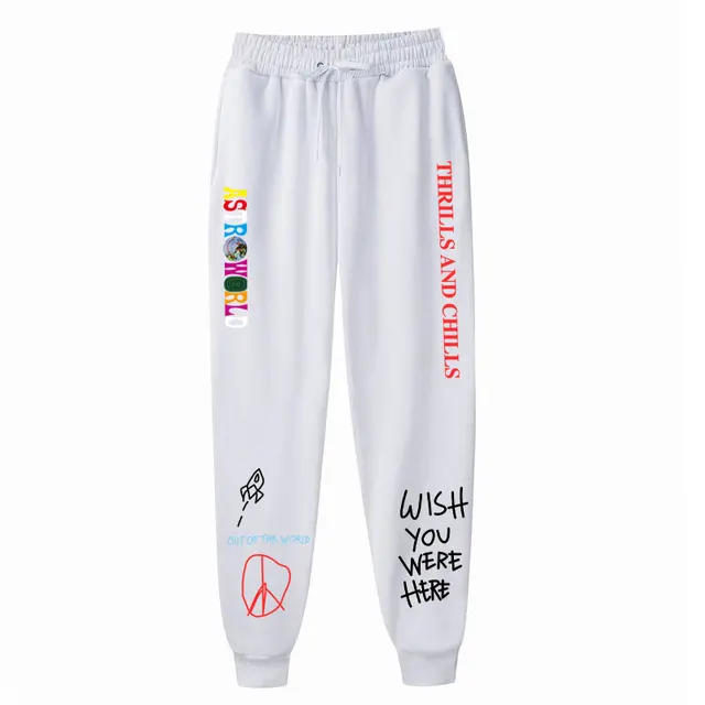 Streetwear TRAVIS SCOTT ASTROWORLD EMOZIONI E BRIVIDI Pantaloni Lettera di  Modo del Panno Morbido Pantaloni Degli Uomini Delle Donne Da Jogging  Pantaloni Della Tuta|Skinny Pants| - AliExpress