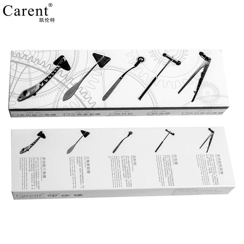 CARENT 7 типов Talyor wartenberg вертушка люкс медицинский неврологический ударный диагностический рефлекторный молоток