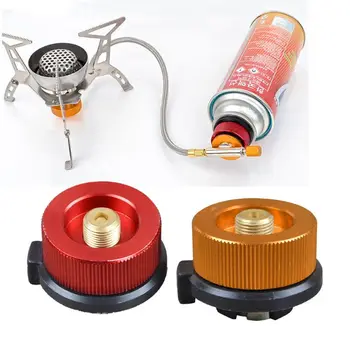 

Camping Stove Convert Adapter Nozzle Bottle Type Butane Auto-Off Gas Cartridge