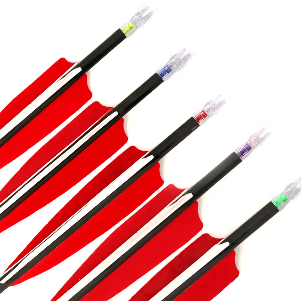 3pcs Automatically  LED Nock For ID 4.2 5.2 6.2 7.6 MM Archery Bow String  Lighted Activated Nocks Arrow Accessory Hunting 6