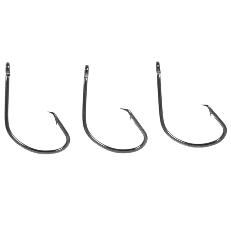 150 x Chemically Sharpened Octopus Circle Fishing Hooks Fishing Tackle Black#1/0/0/0