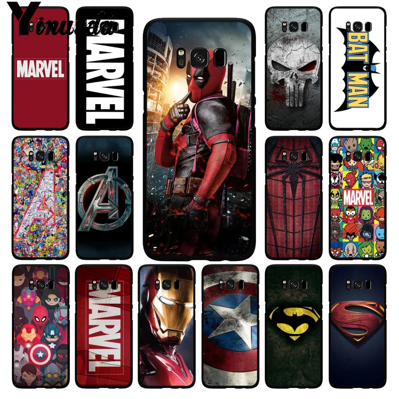 

MaiYaCa Deadpool Iron Man Marvel Avengers Logo Coque Shell Phone Case for Samsung Galaxy S9 S10 Plus S10E S6 S7 S8 S9 S9Plus