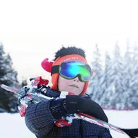 Mosodo Kid Ski Goggles Anti-fog Snow Glasses UV400 Protection OTB Snowboard Polarized Eyewear for Child Children Boys Girls 2