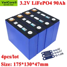 4 VariCore 3.2V 90Ah LiFePO4 Pin Có Thể Hình Thành 12V Lithium Sắt Phospha 90000MAh Có Thể làm Thuyền Pin xe Batteriy