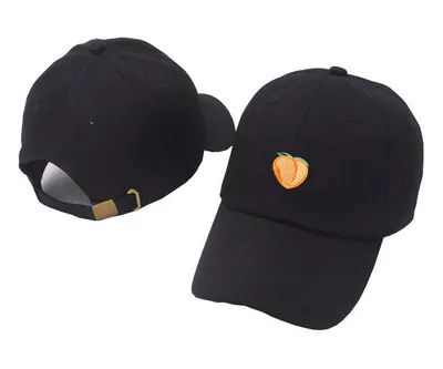 

2020 new spring and autumn men and women baseball cap peach hip hop embroidery dad hat wholesale