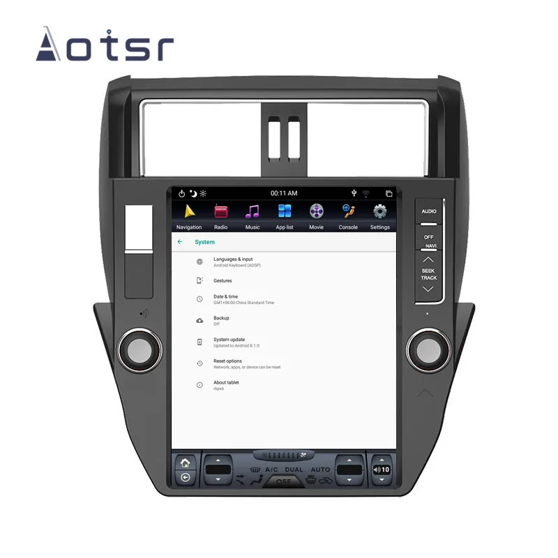 PX6 Tesla стиль Android 9,0 Автомобильный gps навигатор для TOYOTA LAND CRUISER prado 2010-2013 головное устройство Мультимедиа Радио магнитофон