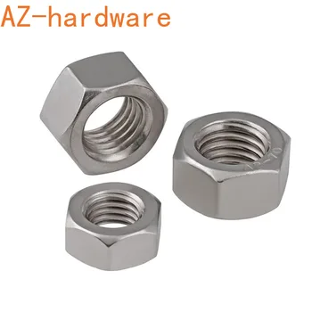 

304 Stainless Steel Inch Fine Pitch Thread Hexagon Nut 5Pcs