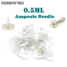 50 шт. Неинвазивная ампульная головка шприца иглы одноразовая Стерильная посылка без иглы для губ наполнитель инъекции для 0,5 мл гиалуроновой ручки