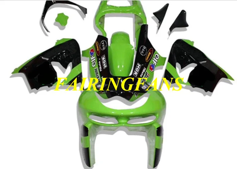Обтекатель кузова мотоцикла для KAWASAKI Ninja ZX9R 98 99 ZX 9R 1998 1999 ABS зеленый черный