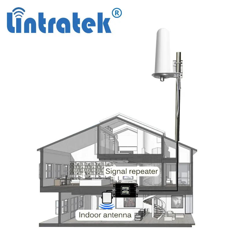 Lintratek всенаправленная наружная антенна 360 градусов получить сигнал для 2g 3g 4g 1800 2100 900 усилитель ретранслятор усилитель s6