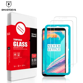 

SmartDevl Tempered Glass for one plus 6 5T 7 screen protector film black protective guard original for oneplus 6T tempered glass