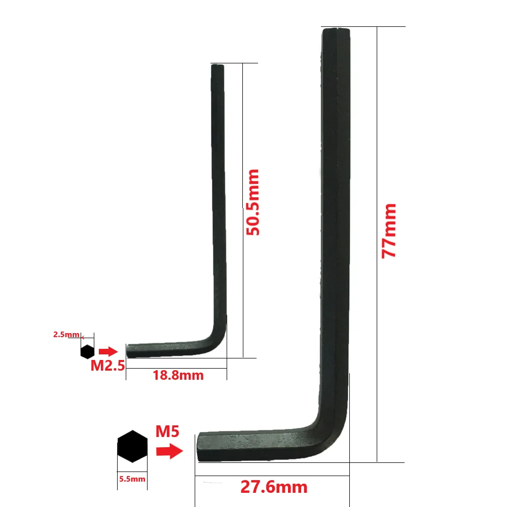 Телескопический шестигранный ключ из углеродного волокна M2.5 M5 5/8 дюйма × 11 нитей