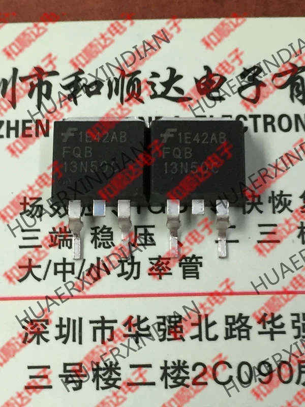 10PCS/LOT new original FQB13N50C TO-263 500V 13A in stock