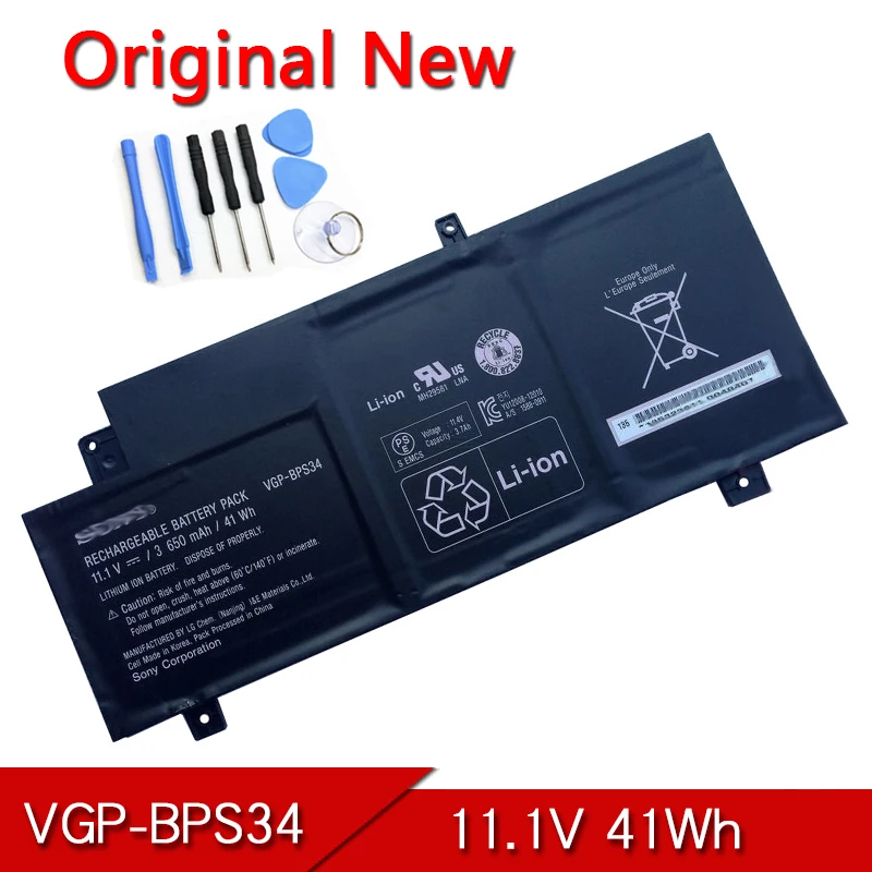 VGP-BPS34 новая Оригинальная батарея BPS34 для ноутбука SONY VAIO Fit 15 SVF15A SVF14A Series SVF15A1ACXB