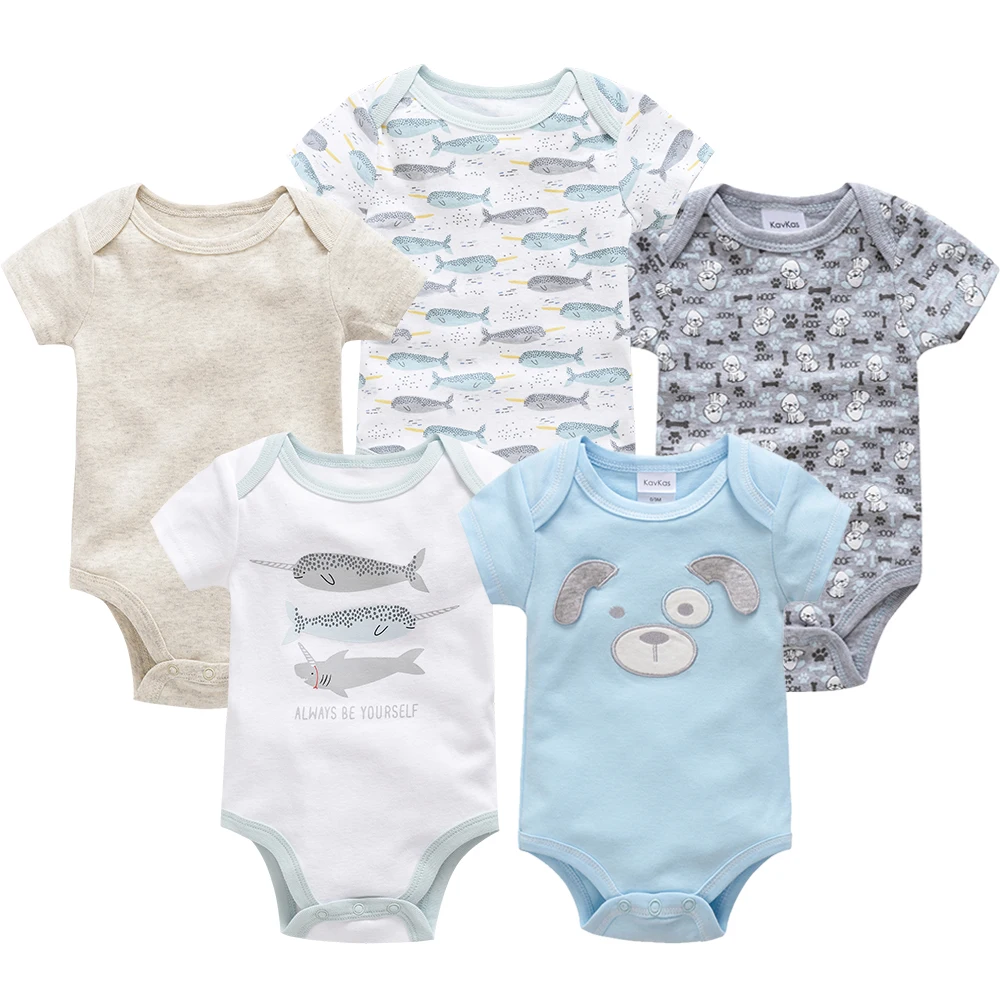 Honeyzone/Детские боди из хлопка; Детский комбинезон с короткими рукавами; Одежда для новорожденных; 5 шт./лот; одежда для маленьких девочек и мальчиков; Roupa de