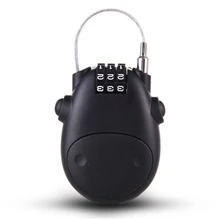 Password Lock Universal Telescopic Wire Rope Steel Cable Code Lock Suitcase Car Sled Motorcycle Helmet Password Lock #W0