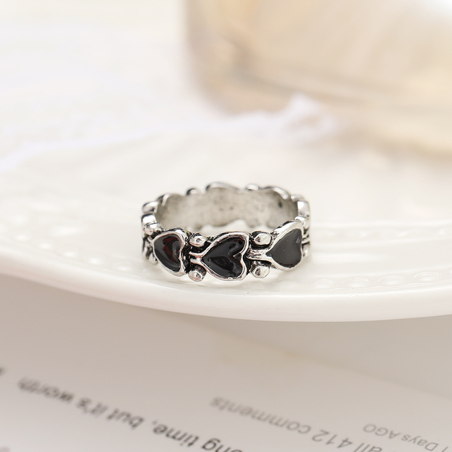 Gal Ring Alien Flower Queen Rings Namel Thick Ring Size Luxury Spring Fine Lucky Jewelry Heart Clouds Rings for Women Gift