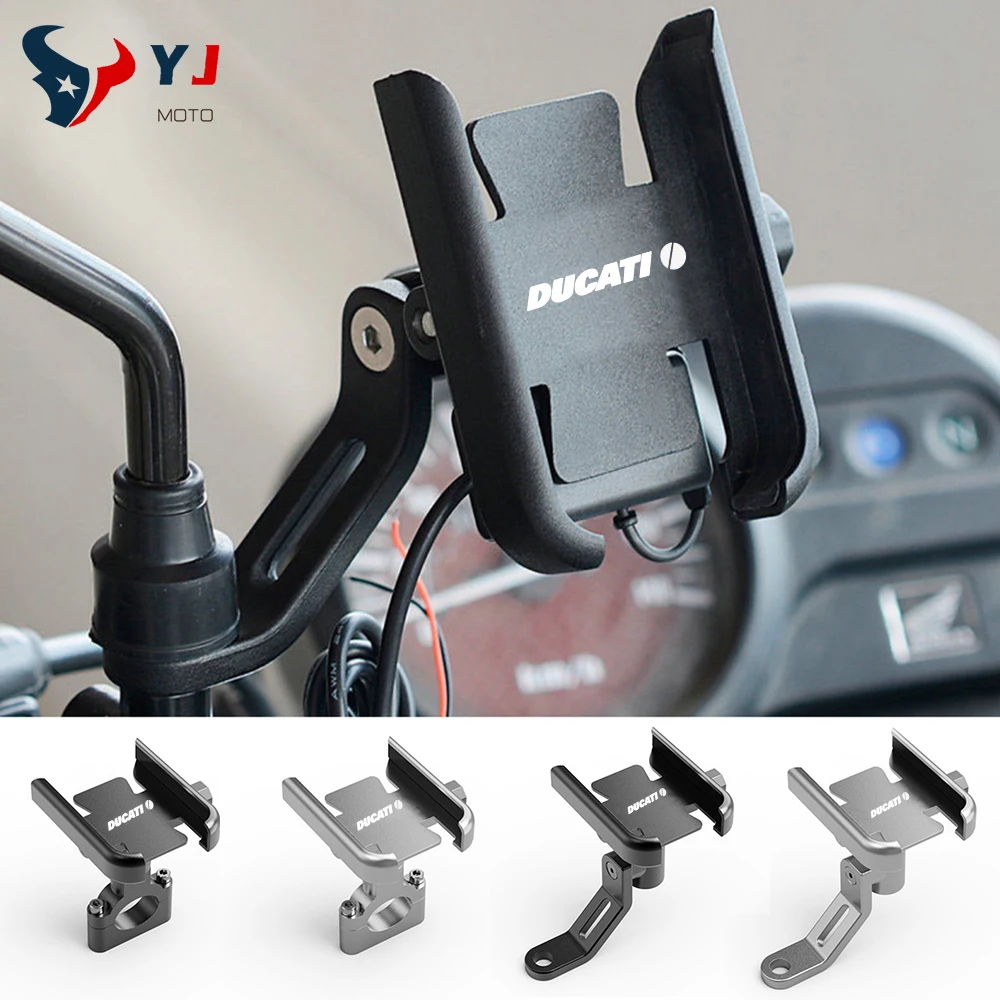 Soporte de teléfono para DUCATI Monster 796, 821, M1100, MULTISTRADA, 950, 1200S, ENDURO, Diavel, CNC, GPS - AliExpress Automóviles y motocicletas
