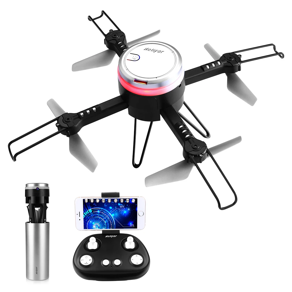 Helifar L6062 720P Wifi камера Дрон портативный Радиоуправляемый квадрокоптер с ip-камерой Радиоуправляемый Дрон с безголовым режимом светодиодный пульт дистанционного управления