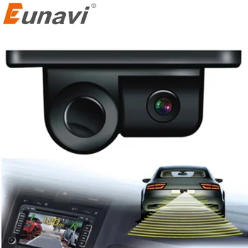 

2019 Parktronic Eunavi 2 In 1 Car Parking Sensors Rear View Backup Camera Universal High Clear Night For Vision Reversing Radar