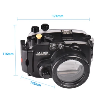 

Underwater Camera Case for Sony A6400 Diving Camera Housing 40M/130ft Photo Protective Cover 1PC