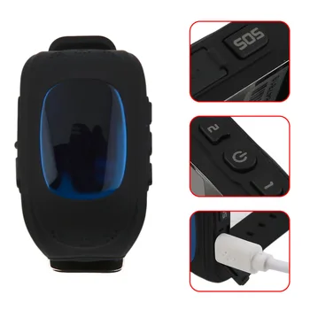 

High Quality Q50 Children Smart Watch LED GSM GPRS Locator Tracker Anti-Lost Kids Watch for iOS Android