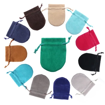 

10 pcs/lot 7x9cm 8x10cm Coloful Velvet Pouches Jewelry Packaging Display Drawstring Packing Gift Bags & Pouches