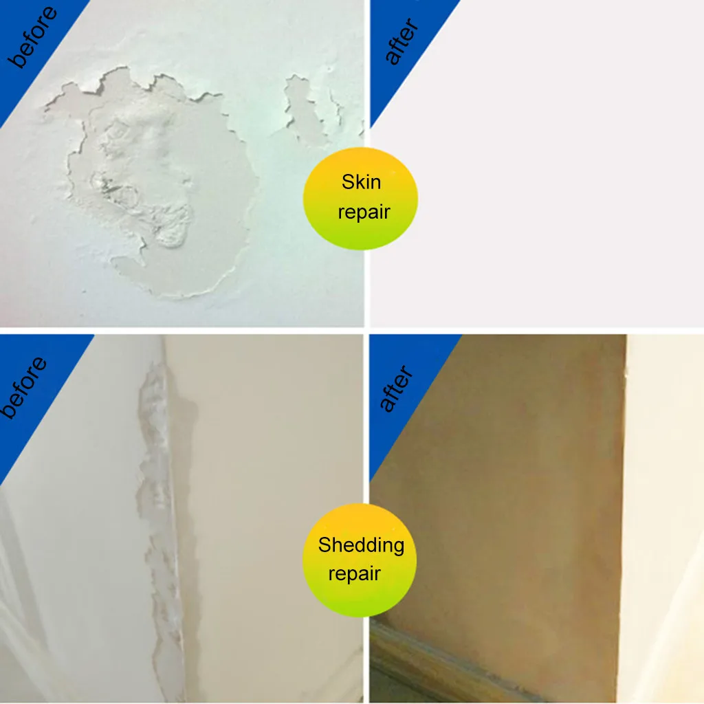 Домашний ремонт трещины стен кремовый белый ремонт трещины стен ремонт краски латексная краска инструменты для украшения скрабов покрытие