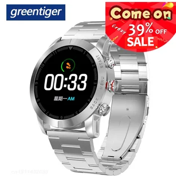 

Greentiger S10 Smart Watch PPG+HRV Smartwatch Heart Rate Monitor Blood Pressure IP68 Waterproof Compass Stopwatch VS L8 L11 L15
