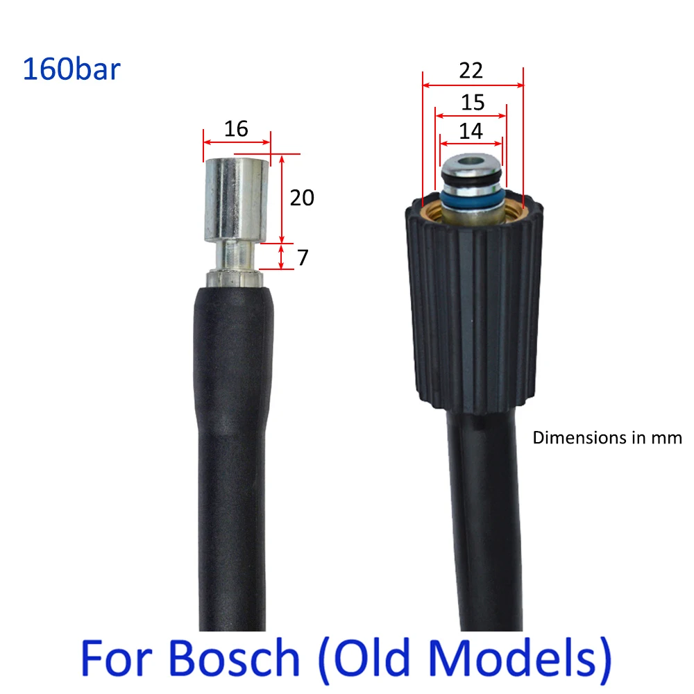 6~10m High Pressure Washer Hose Water Cleaning Hose Pipe Cord Car Washer  High Pressure Plastic Hose for Bosch Old